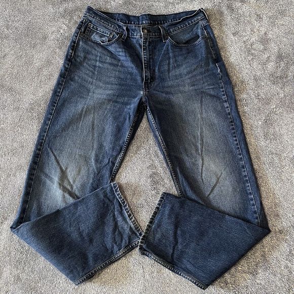 Levis 550 Men's 36x36 Medium Wash Relaxed Fit Straight Leg Jeans - Picture 2 of 9